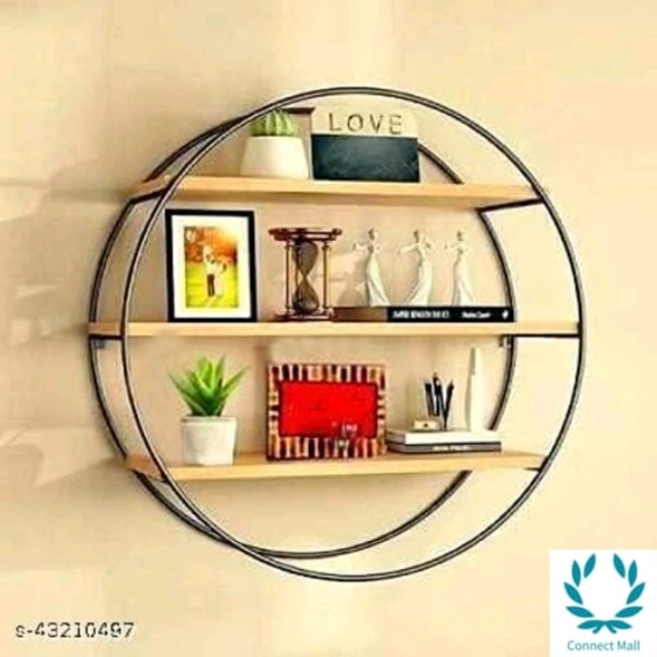 Royal Wall Shelves - LXHXB:51X51X15 cm, Wooden, No.Of shelves:3